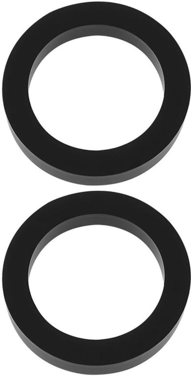 Idler Wiel 2 Stuks - Rubber Wiel - Buitendiameter 17,4 mm - Binnendiameter 12,6 mm - Breedte 2,4 mm - Dikte 3,3 mm - Rubberwiel