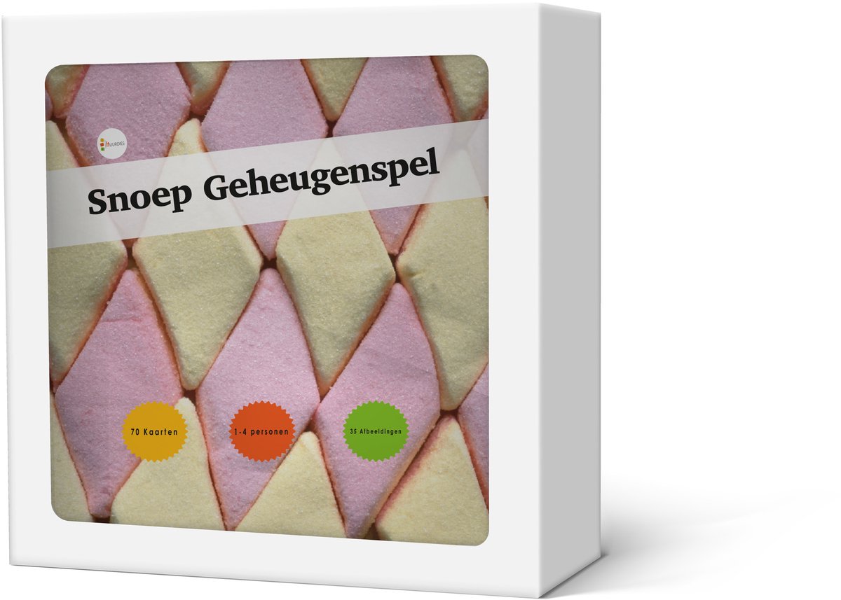 Geheugenspel Snoep - Kaartspel 70 kaarten - gedrukt op karton