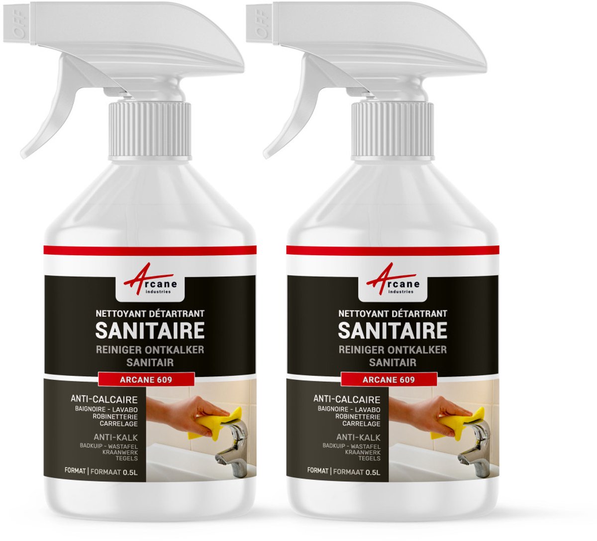 Ontkalker sanitairreiniger badkamer douche