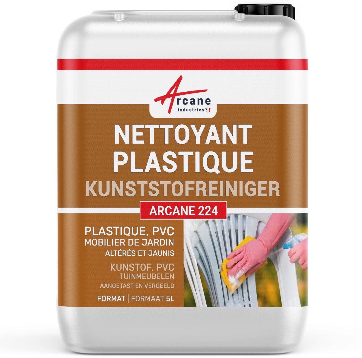 Reiniger renovator wit vergeeld pvc kunststof