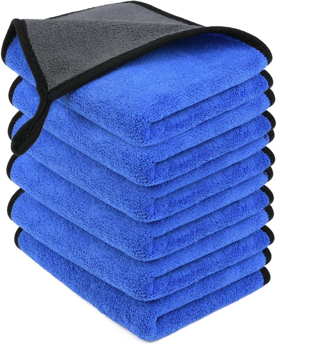 Famanu – Microvezeldoeken, set van 6 stuks, multifunctionele pluisvrije poetsdoeken, super absorberend voor huishouden, keuken en ramen, 40 x 60 cm