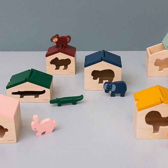 Trixie - Vormsorteerder Houten huis - Konijn van Trixie — afbeelding 3