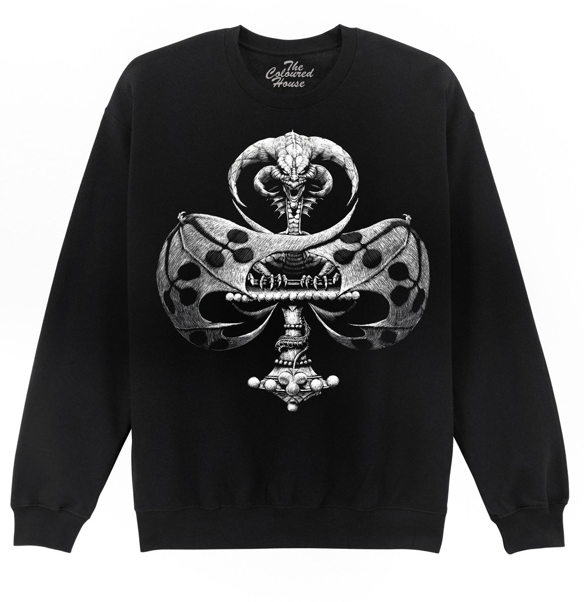 Draak Dragon Of Clubs The Coloured House Sweater XXL