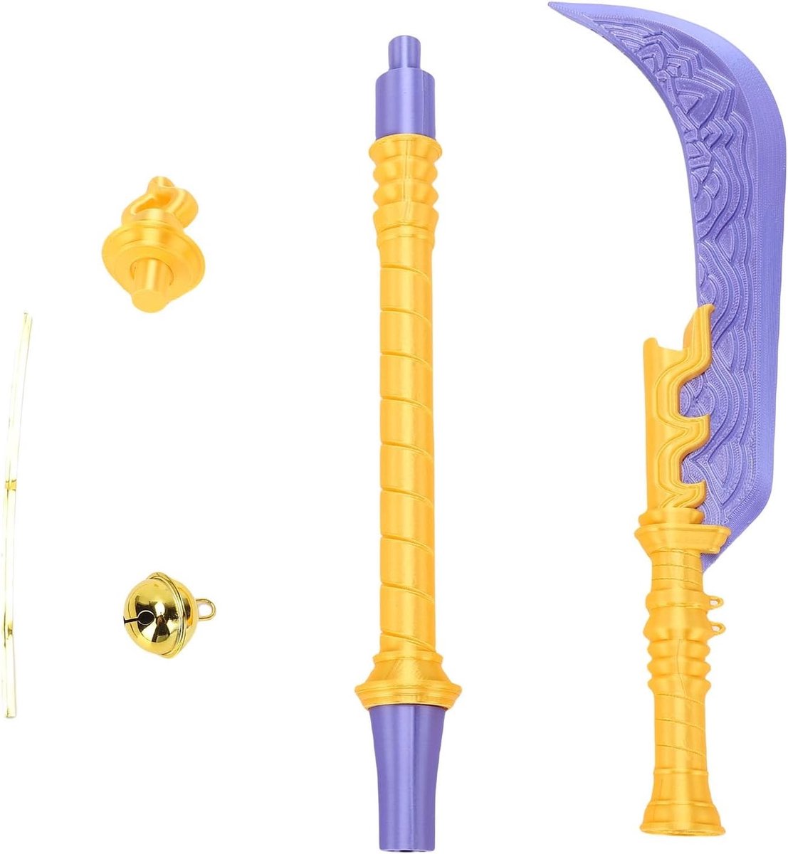 25 Inch 3D Geprinte Cosplay Zwaard - Fantasy Accessoire voor Anime Verzamelaars, Conventies en Kostuums met Levendige Kleuren