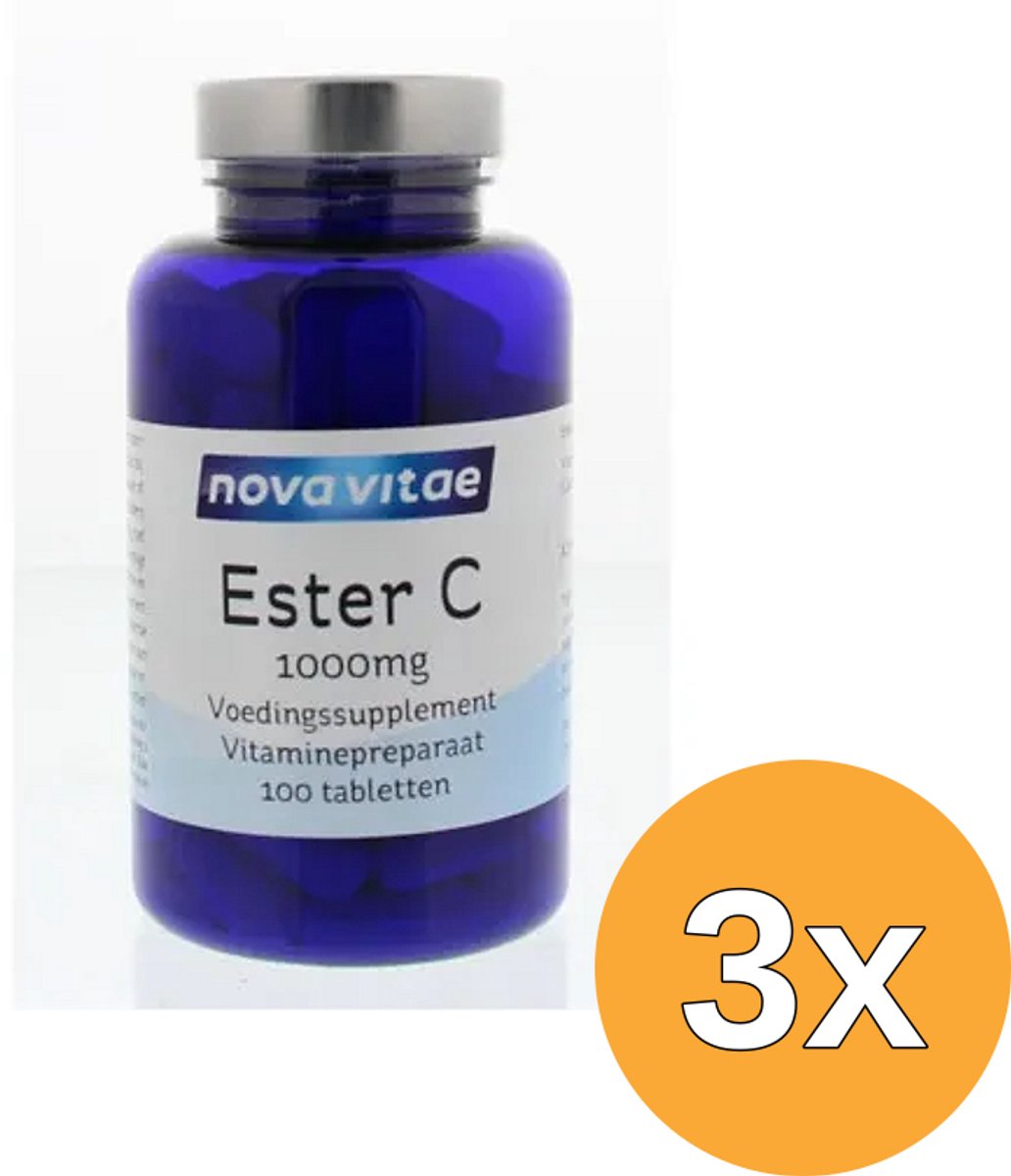 3x Nova Vitae Ester C 1000 mg (100 tabletten)