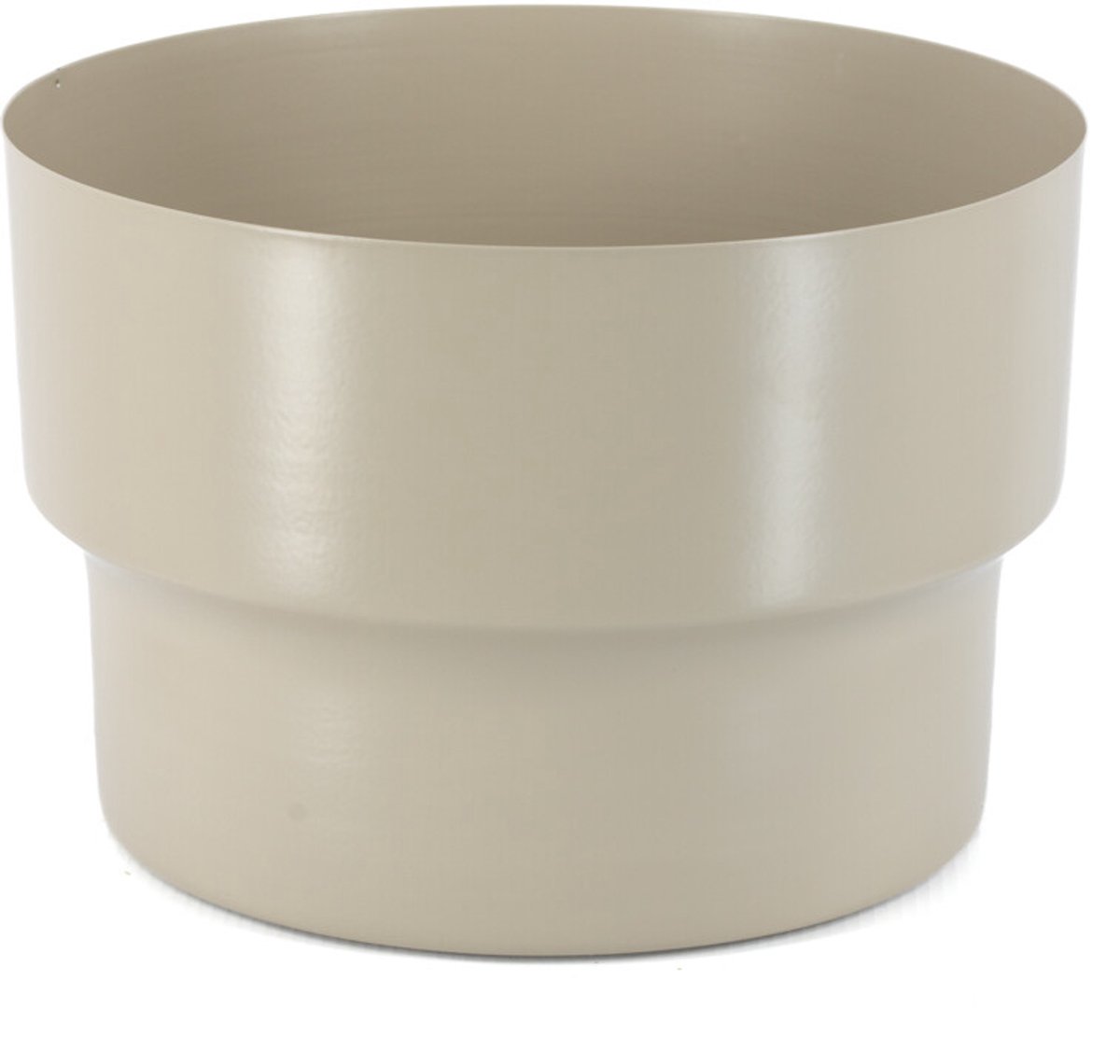 Metalen bloempot sand