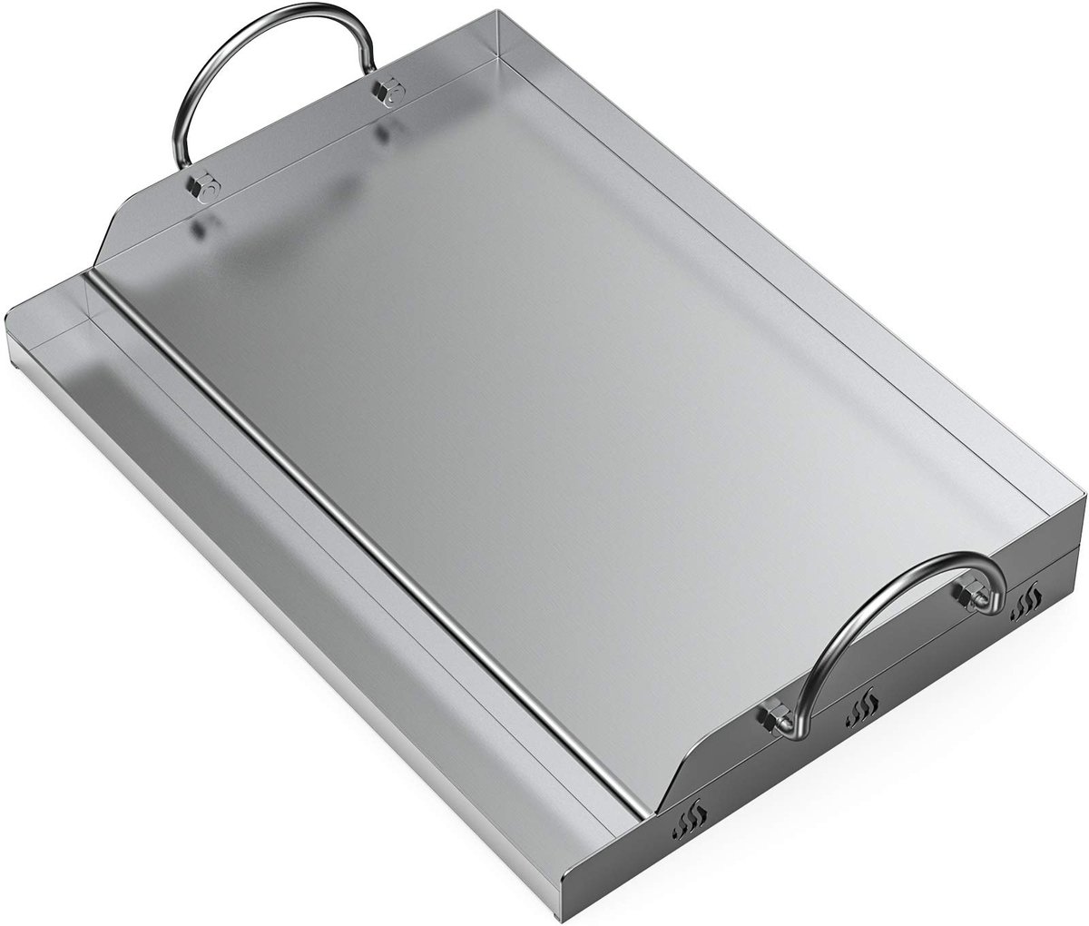 Famanu – Rechtse Grillplaat Plancha voor BBQ Gas- en Houtskoolgrills