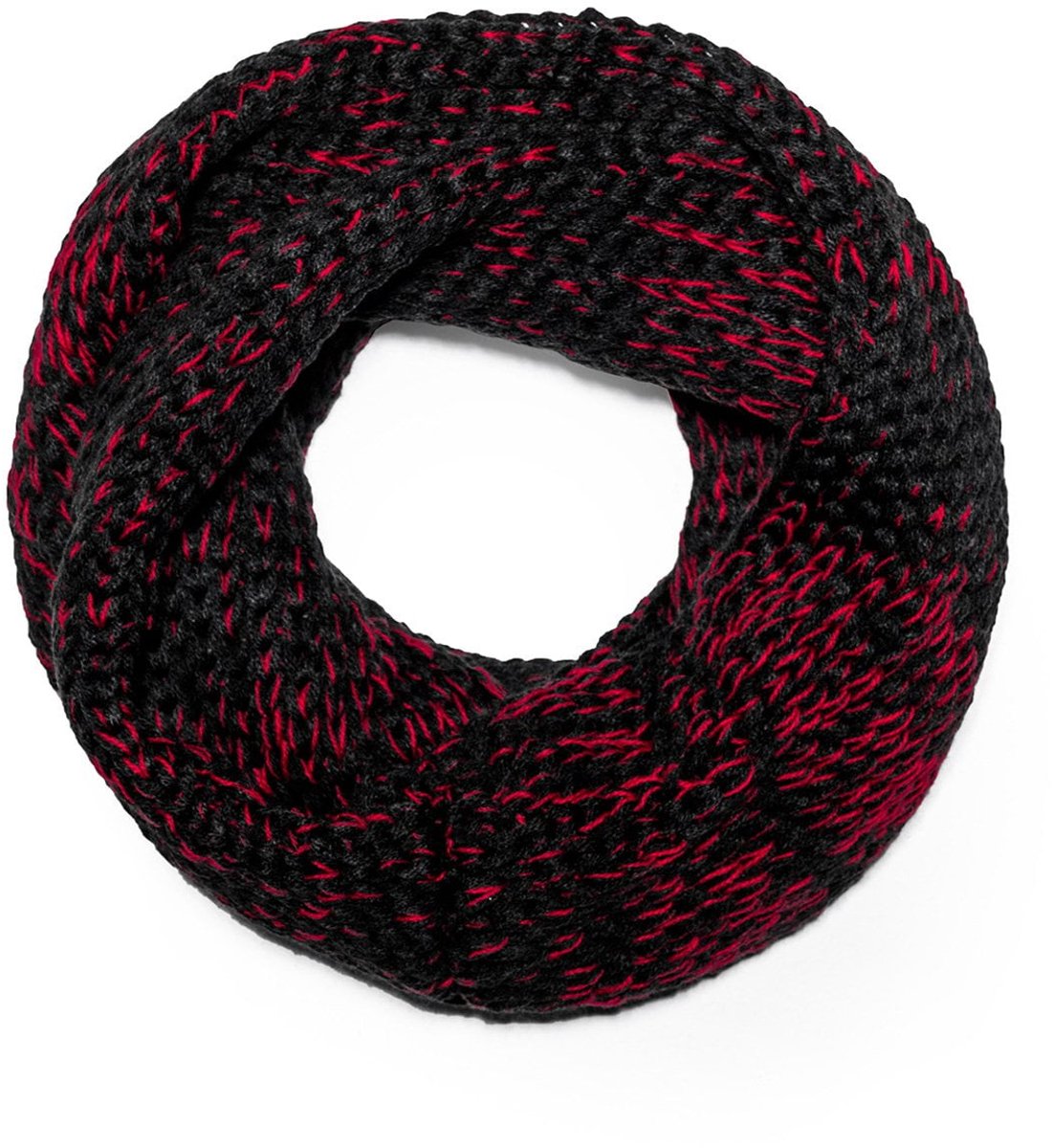 ItalianStyle - Herensjaal - Zwart - Rood - Tube