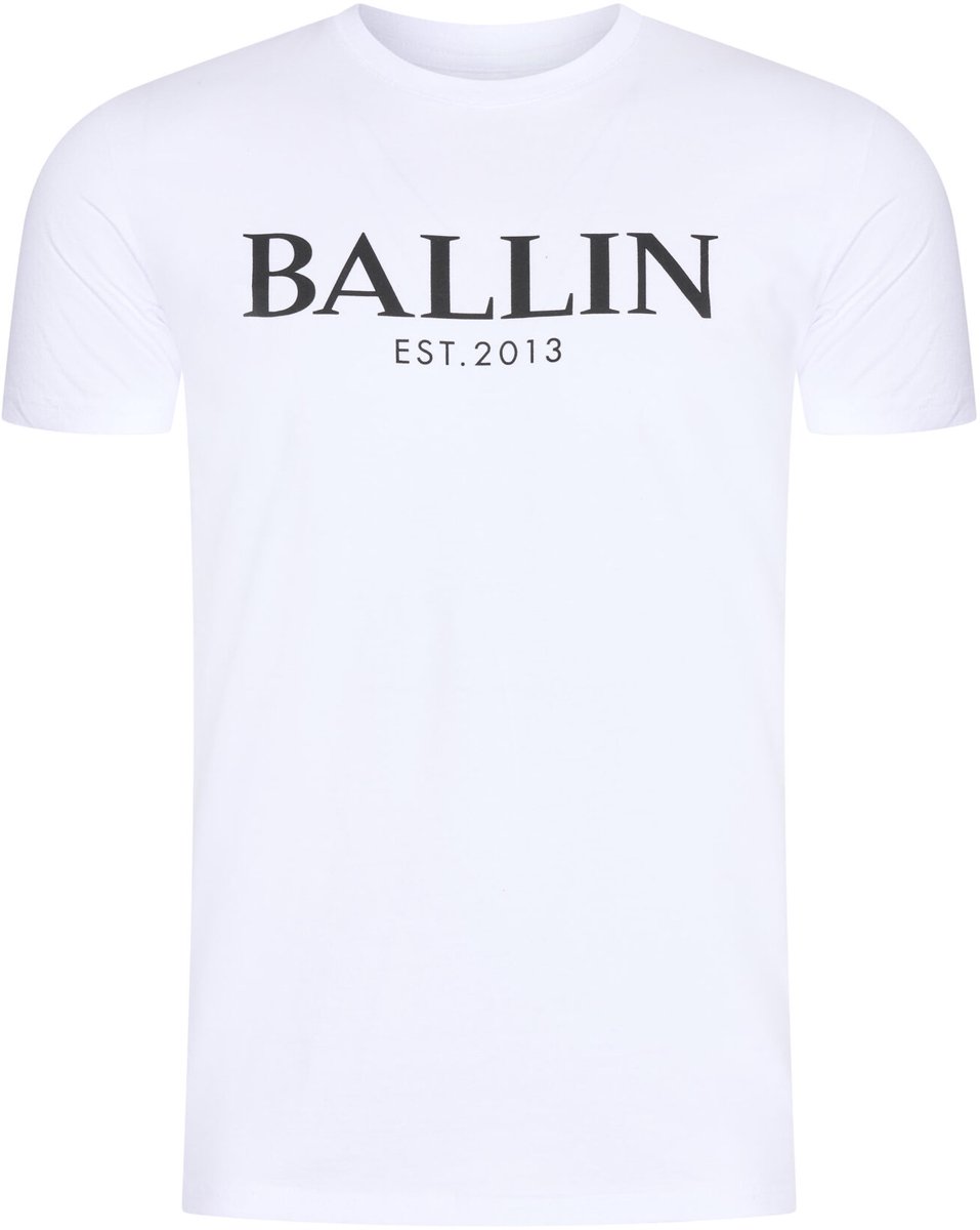 Ballin Est 2013 - Heren T-Shirt - Wit - Zachte Stof - Opdruk