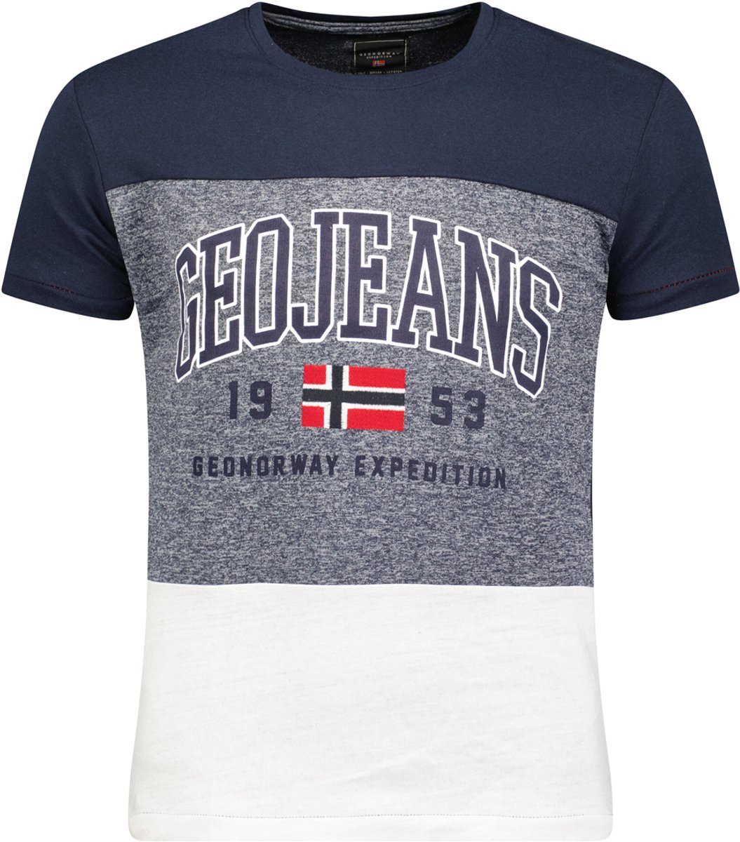 Geographical Norway - Jerudico - T-Shirt Heren - Navy - SALE