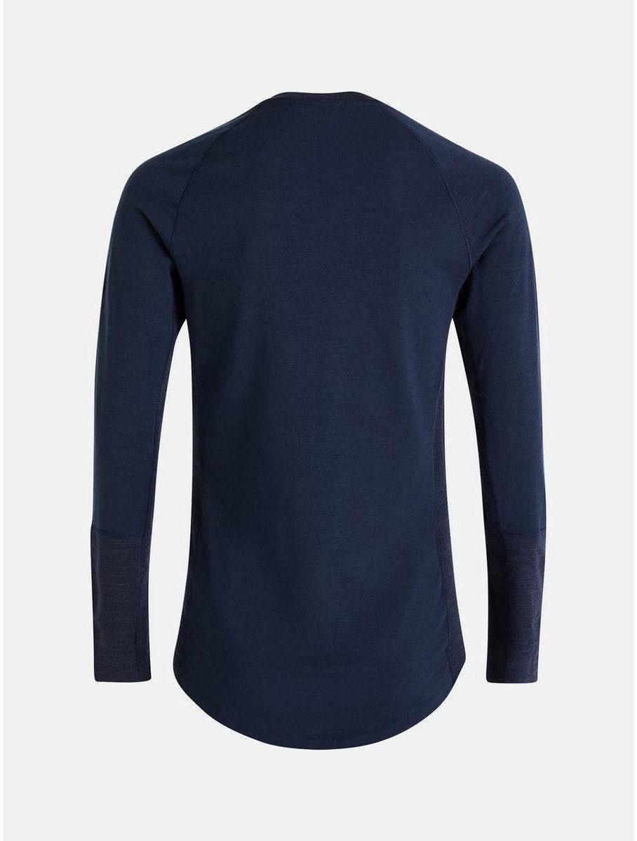 PEAK PERFORMANCE Magic - Heren Crewneck Trui - Blauwschaduw Melange - xxl