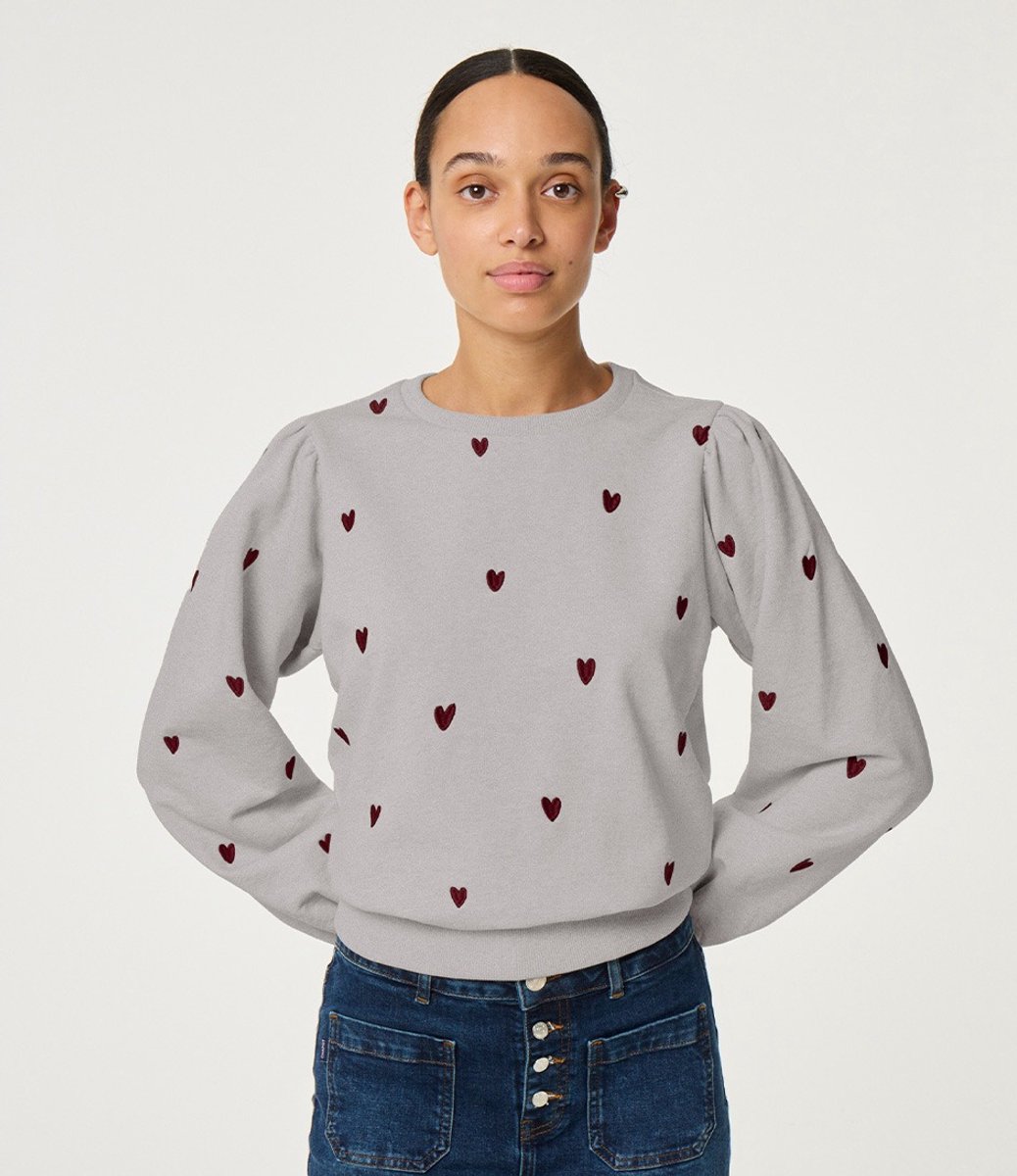 Fabienne Chapot Dina Sweater Truien & vesten Dames - Sweater - Hoodie - Vest- Lichtgrijs - Maat XL
