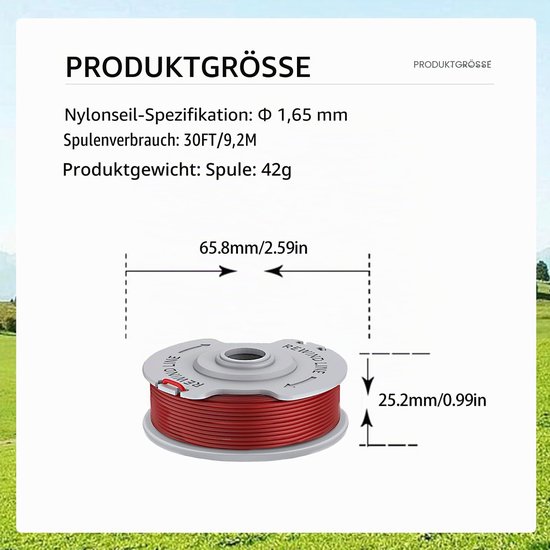4 Stuks Vervangende Trimmerspoelen voor Gardena Turbo Trimmer — afbeelding 3