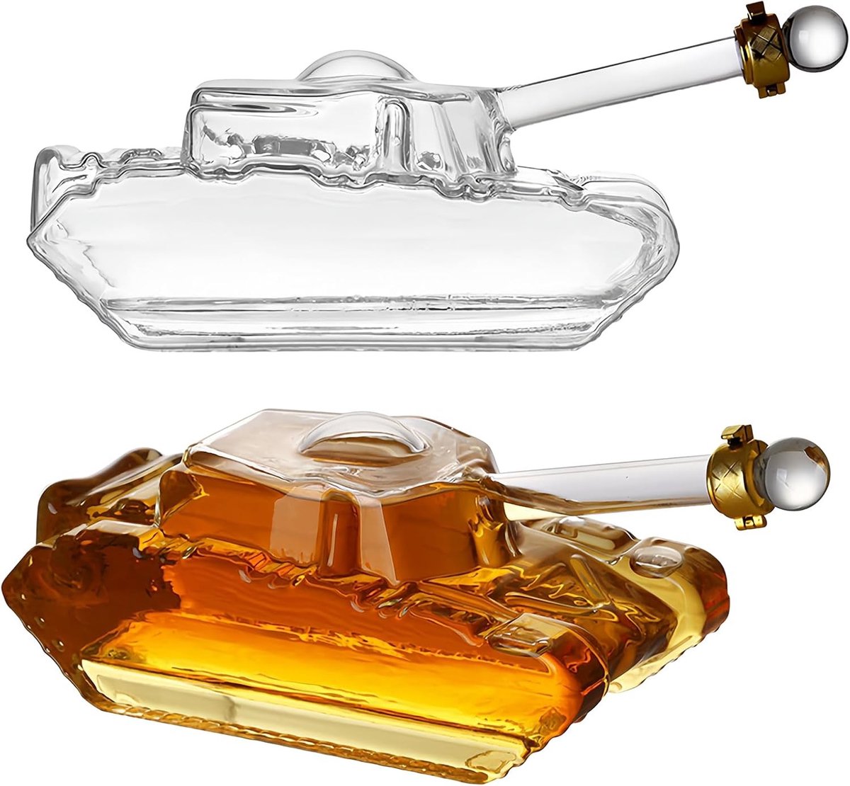 Elegante Whisky Decanter van 1000ml in Tankvorm voor Verjaardagen, Vaderdag en Kerstcadeaus, Perfect voor Whisky Liefhebbers