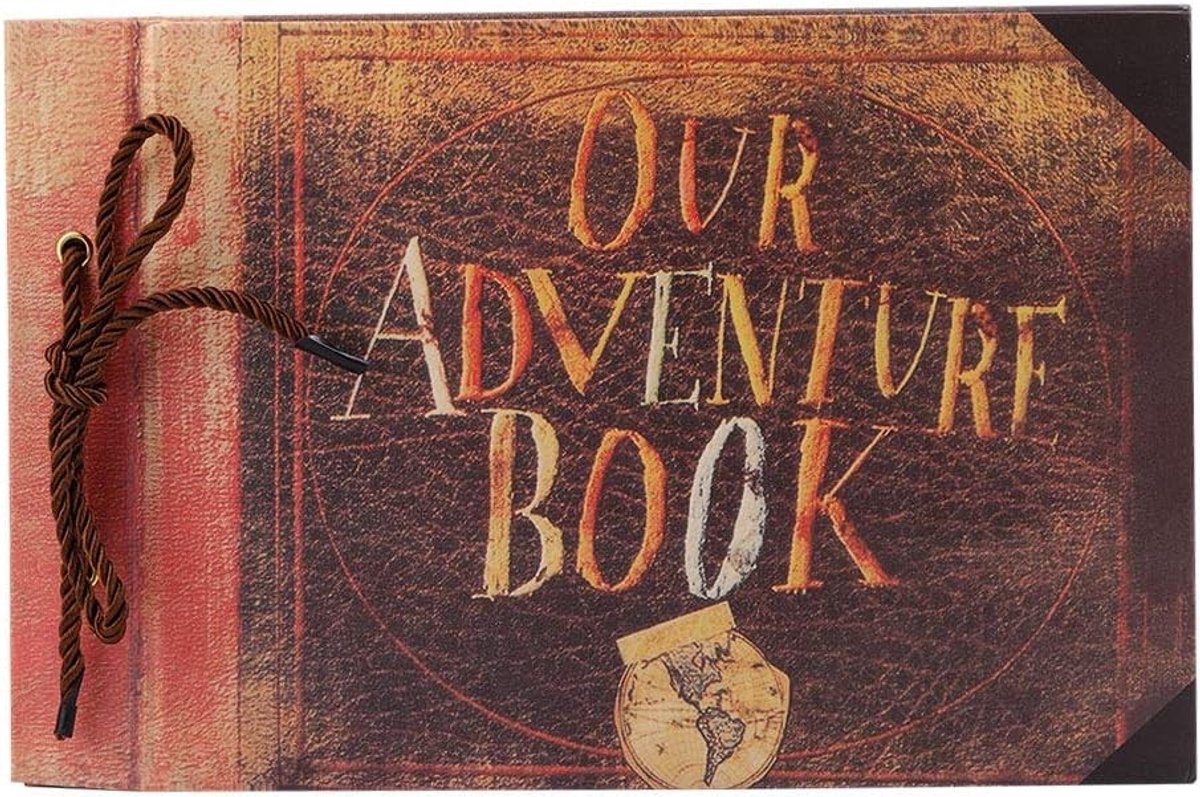 Avontuurlijk DIY Fotoalbum, 40 Bladen, Handgemaakt Verzamelalbum voor Reizen, Huwelijken en Herinneringen, 29.5 x 19.2 x 2 cm, Leeg Ontwerp