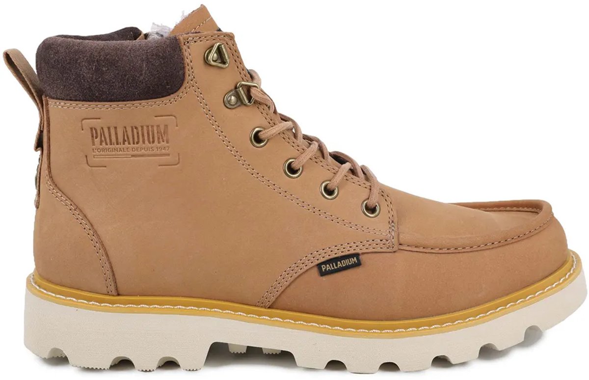Palladium Trooperlite Grit Zip Laarzen Man Bruin