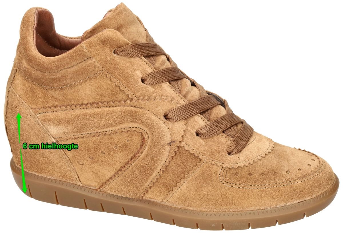 Softwaves -Dames - cognac/caramel - sneakers - maat 37