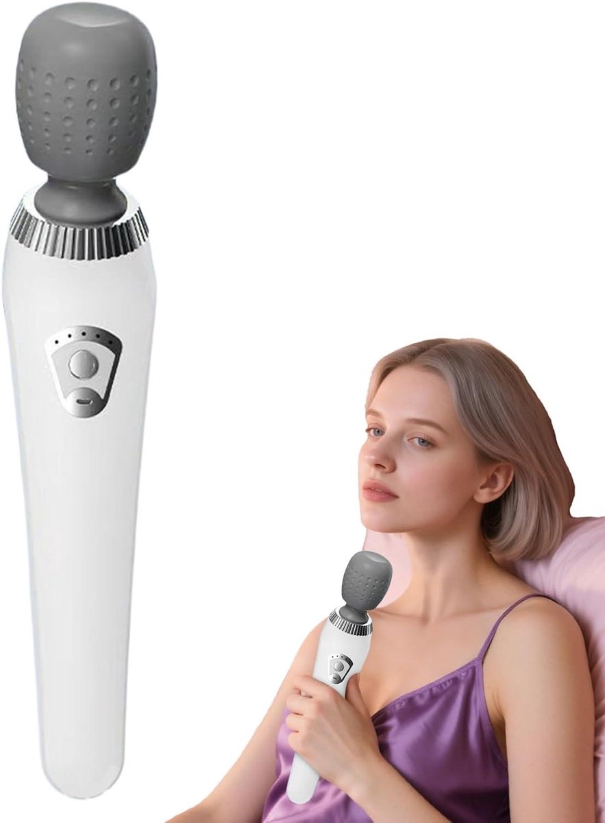 Elektrische Massagestok - Handmassageapparaat - Spierontspanning - 5 Intensiteitsniveaus - 265 cm - Zwart