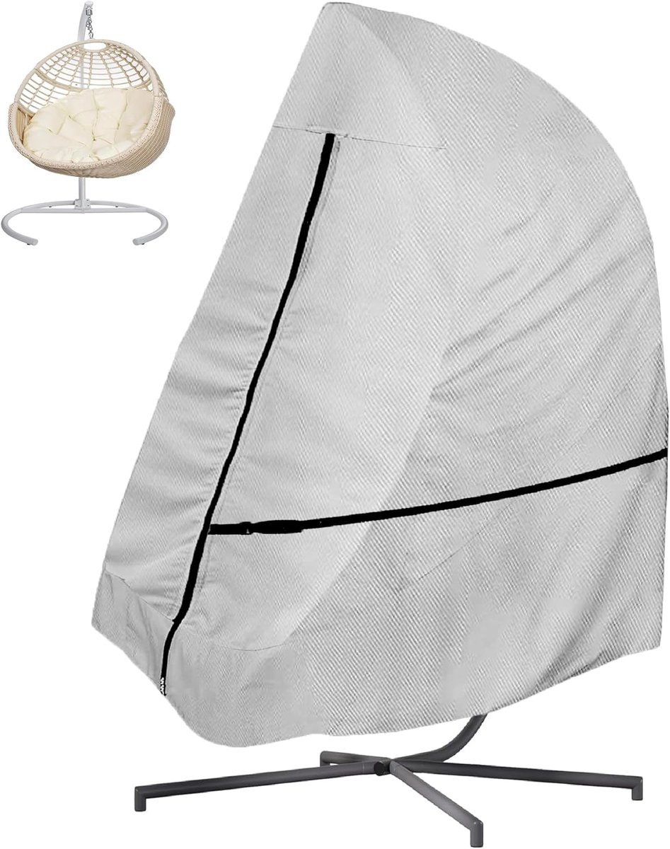 Eierstoelhoes, 600D Heavy Duty Oxford Eierstoelhoezen Waterdicht, Hangende Eierstoelhoes met Waterdichte Ritssluiting - ShopVlot