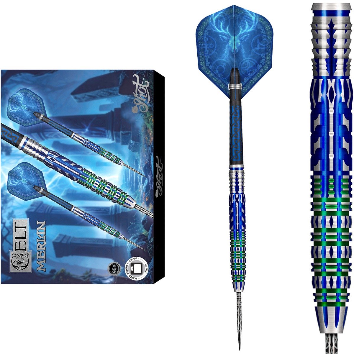 Shot Celt Merlin 95% - Dartpijlen