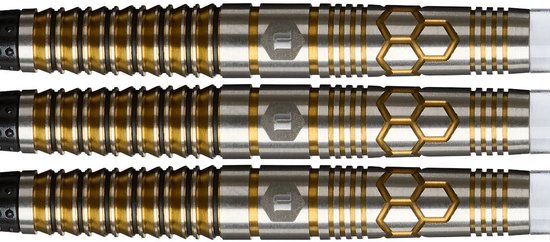 Unicorn Hexium 3 Gold Black 90% - Soft Tip Darts van Unicorn — afbeelding 3