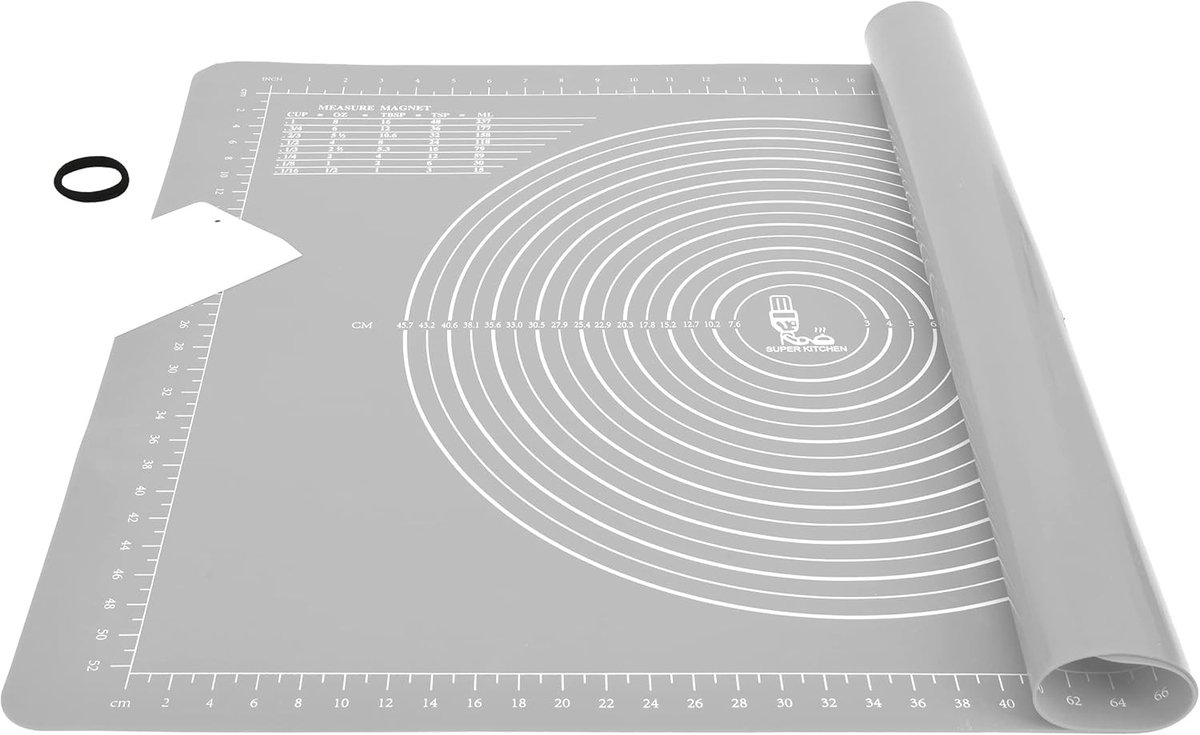 Bakplaat XXL - Grijs - 80 x 60 cm - Antiaanbak en Antislip - Voor Bakliefhebbers