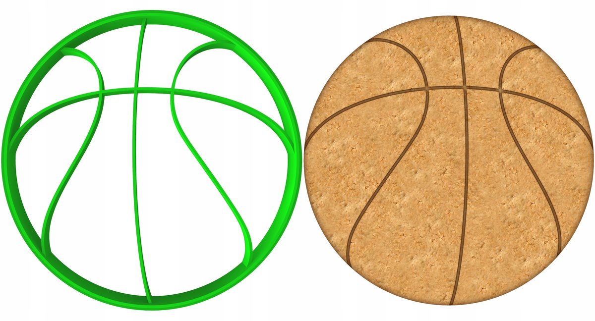Koekjesvorm Basketbal 8cm - Unieke Vormen voor Bakplezier