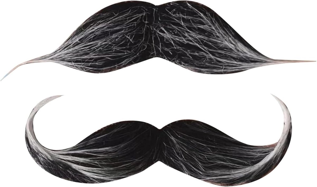 Realistische Neppartij Baard en Snor Set voor Mannen - 80s Cosplay Kostuum Accessoires, Perfect voor Mexicaanse Themafeesten en Retro Looks