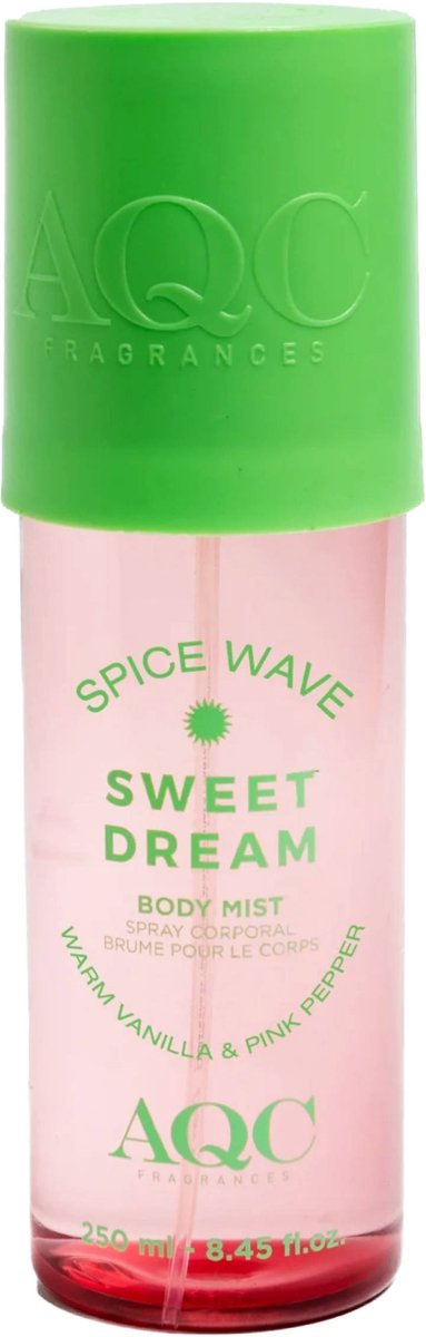 AQC Fragrances Spice Wave – bodymist/watermist – vanille & roze peper – 250 ml