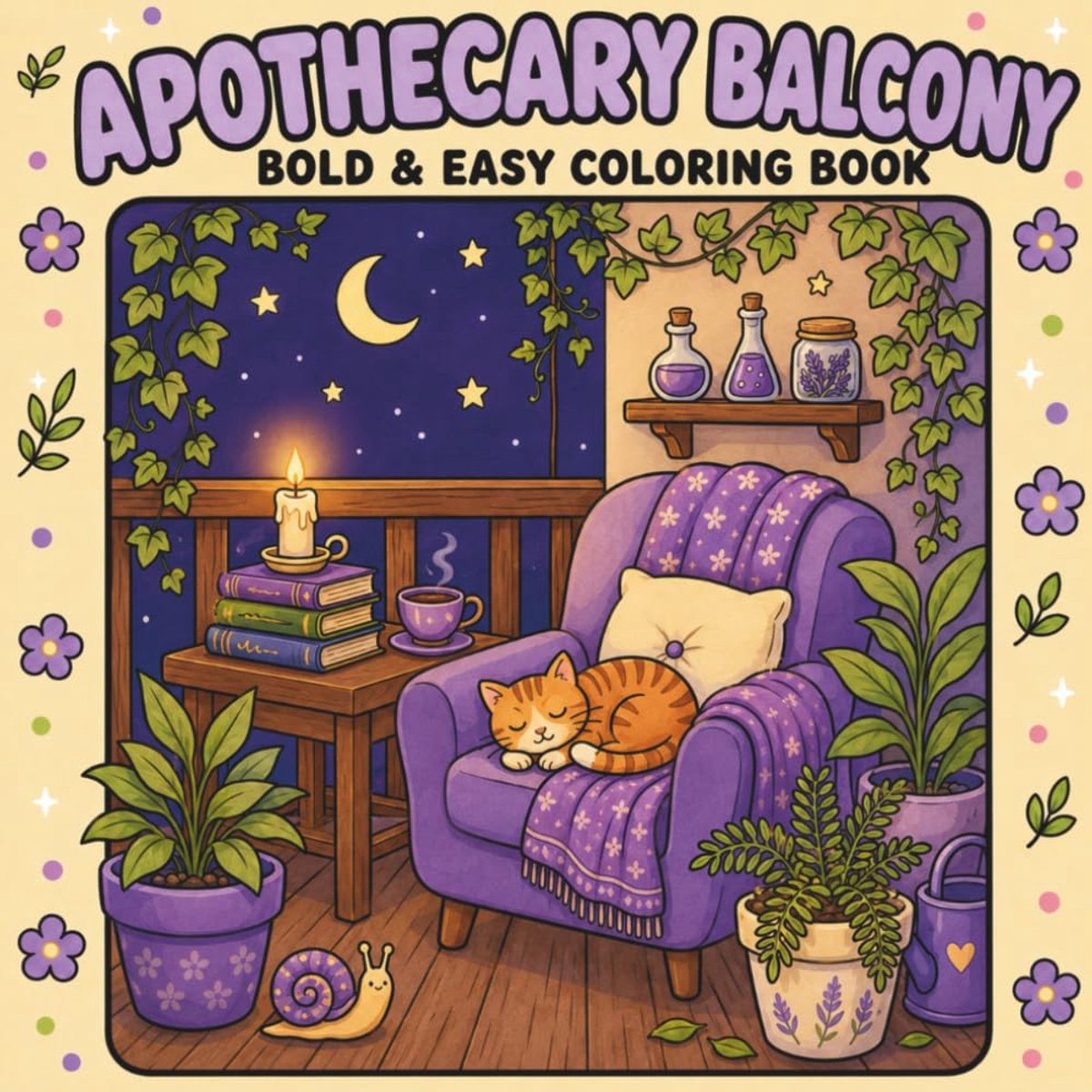 Apothecary Balcony: A Witches Paradise of Herbs, Cats, Potions, Frogs and Magical Plants - ShopVlot