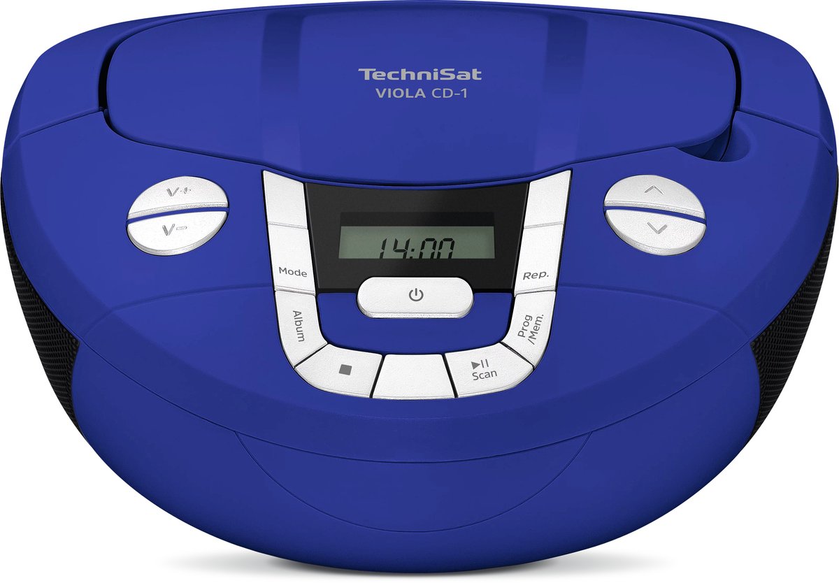 Technisat Viola CD-1 portable FM-radio met CD en bluetooth - blauw