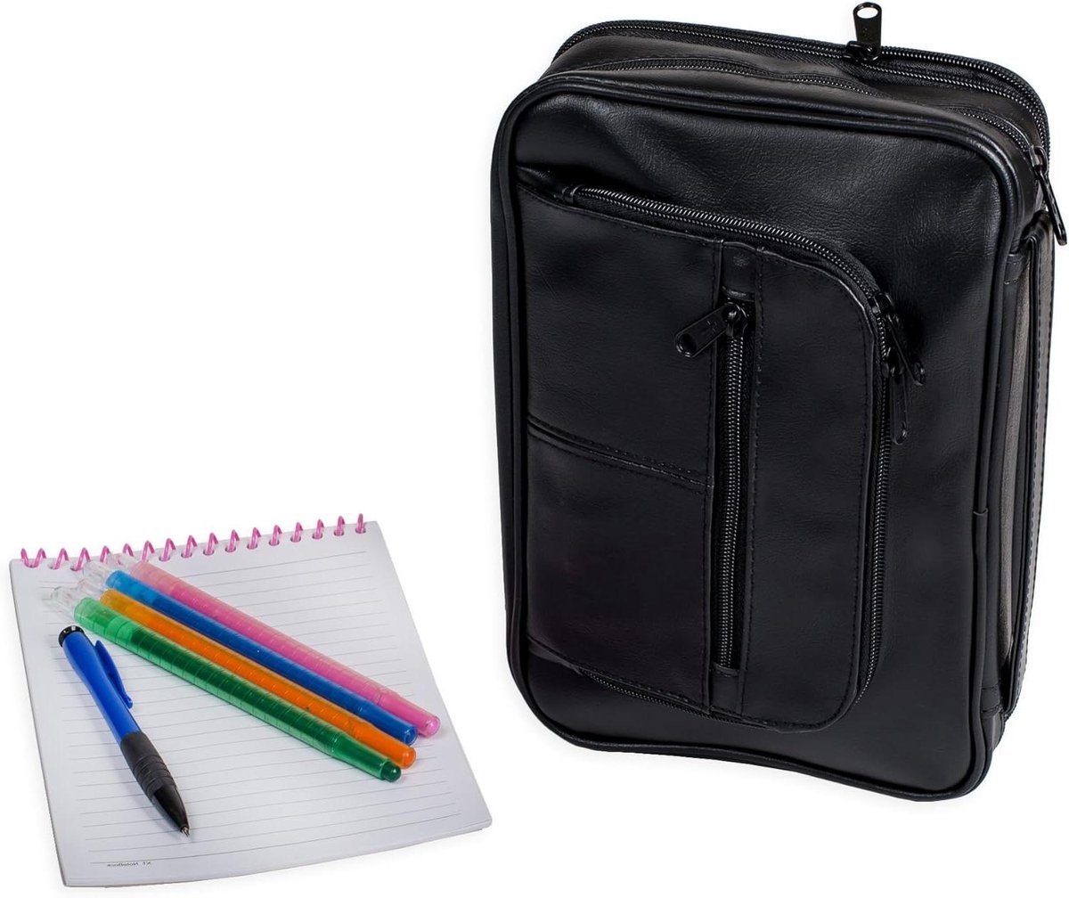 Bijbel Cover - Bijbel Organizer - Studie en Opslag - Deluxe Kit - XL - Zwart