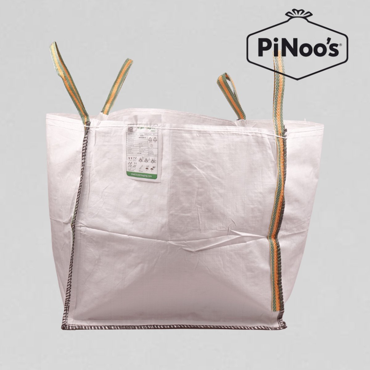 BigBags 80x80x80 cm | 0,5 m³ | 1.000kg | Geweven PP | 250 My | 1 Zak - Big Bags 1000kg, Big Bag Puinzakken Leeg, Big Bag 1000