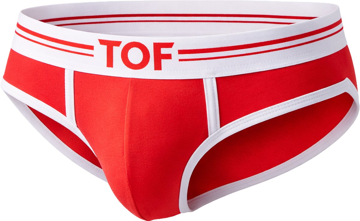 TOF Paris French Brief Red - MAAT M - Heren Ondergoed - Slip voor Man - Mannen Brief
