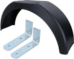 Spatborden Aanhanger - Spatlap Set - Bescherming Aanhanger - Universele Pasvorm - 70 cm - Zwart