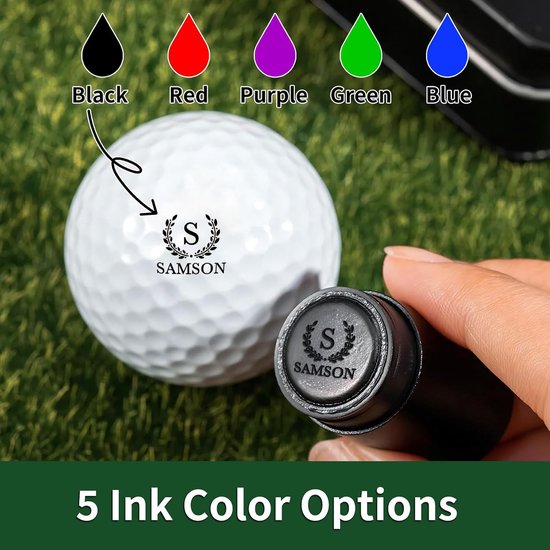 Golfbalstempel - Golfmarker Bal markeerder - Golfen Markeren - Gepersonaliseerd Ontwerp - 5.28 cm - Meerkleurig — afbeelding 2