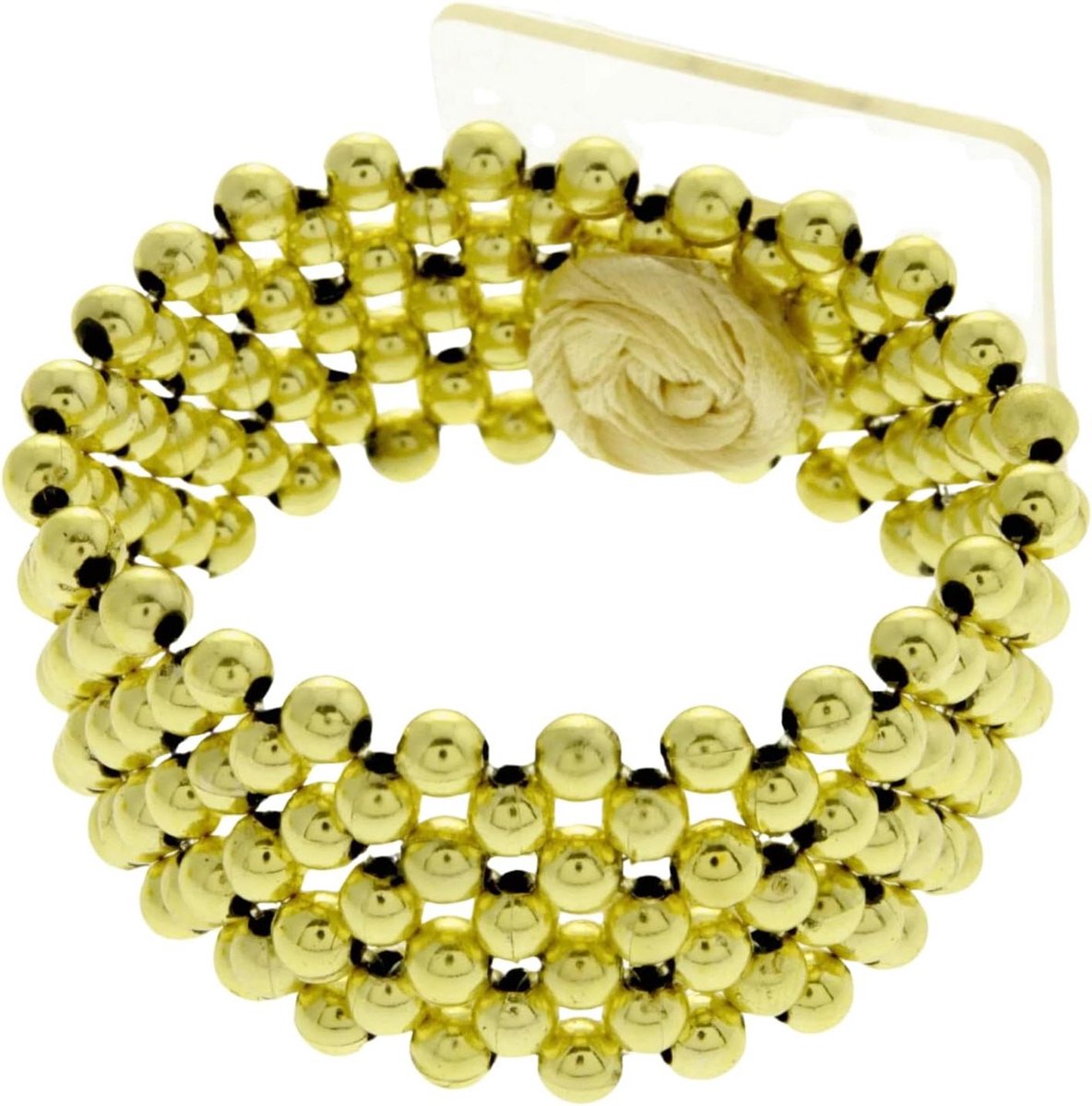 Klassieke Armband - Bloemenarmband Corsage - Bloemen Decoreren - Elastisch Ontwerp - 9 inch - Goud
