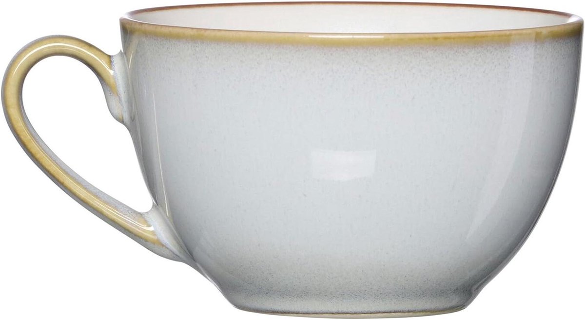 Koffiemok - Theeglas Mok - Ontspannen Koffie Drinken - Reactief Glazuur - 220 ml - Blauwgrijs