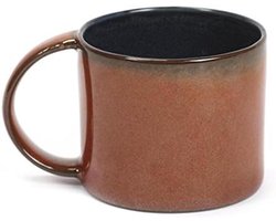 Espresso Mok - Koffiekopje Keramiek - Ontspannen Koffie - Artistieke Mix & Match - Eén Maat - Donkerblauw Rust