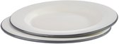 APS Serviesset - 2-Delige Set - Grijs - Ø 26 cm - Vaatwasserbestendig - Breukvast - Stapelbaar