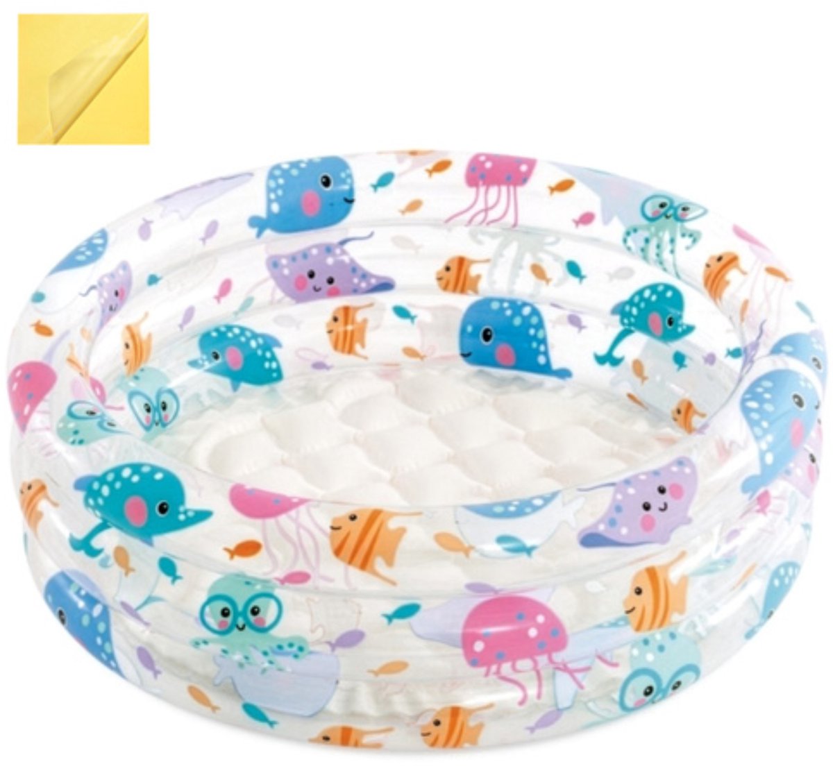 Intex Beach Buddies 3-Ring Baby Opblaaszwembad - Ø 61 x 22 cm — afbeelding 8