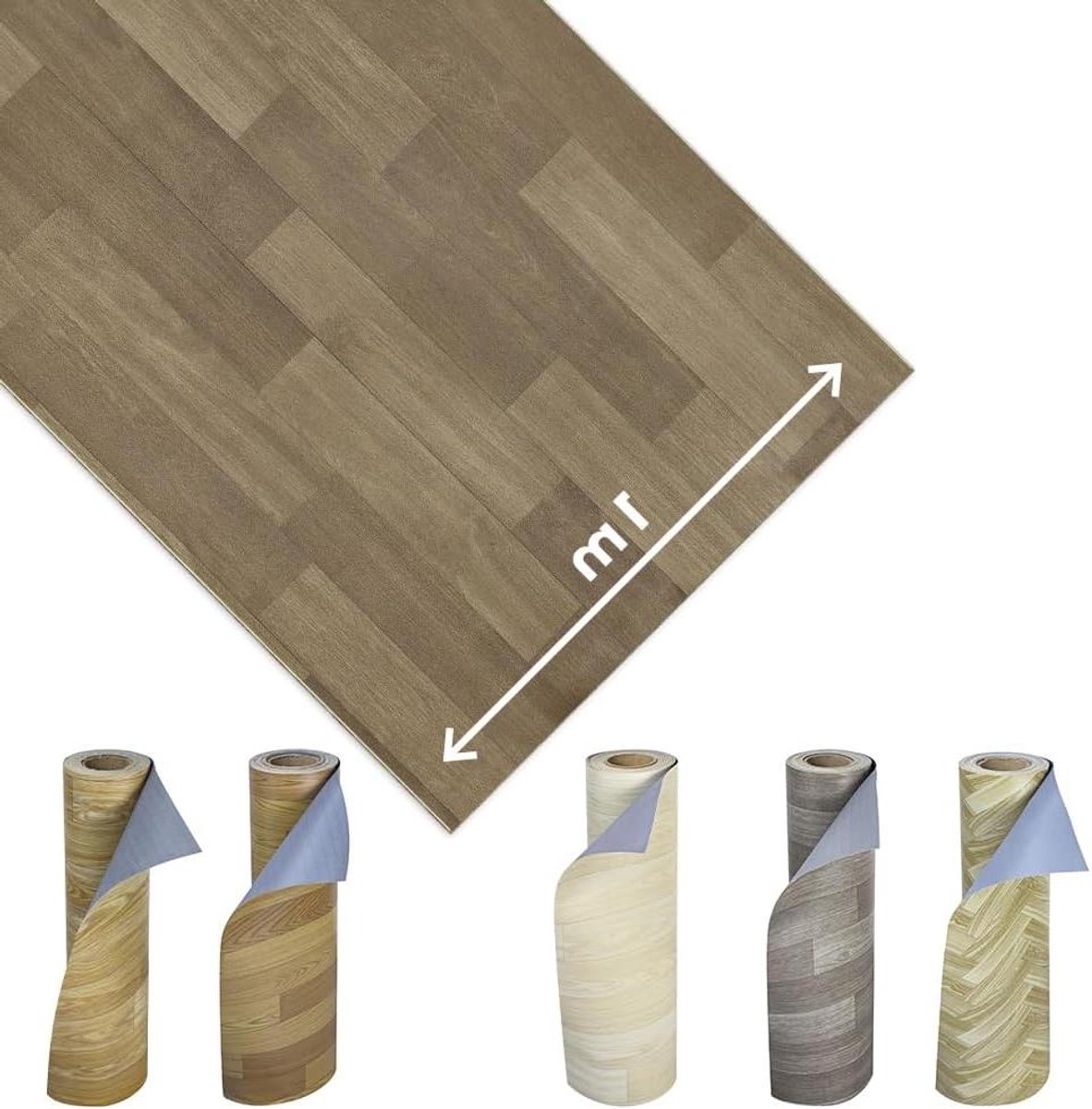 PVC vloerbedekking - Vinyl vloer Houtlook vloer - Vloeren vernieuwen - Antislip onderkant
