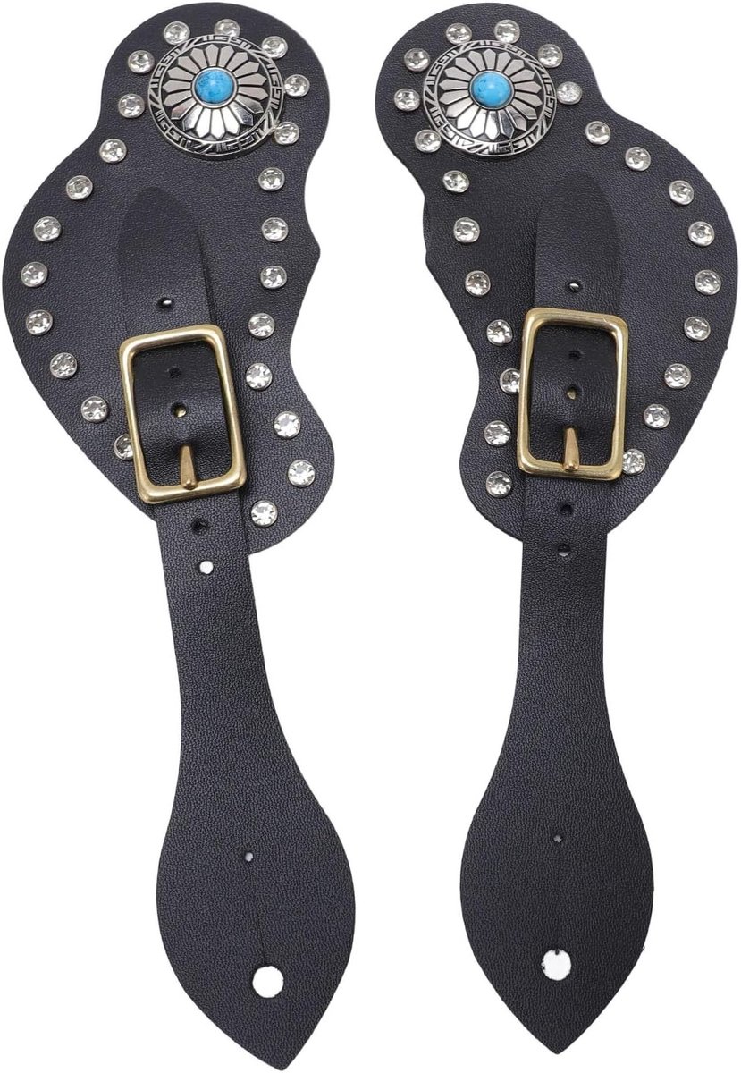 Verstelbare Leren Western Rail Straps voor Cowboylaarzen - 2 Stuks Sporenriemen voor Mannen en Vrouwen, Geschikt voor Diverse Laarzen en Bootaccessoires
