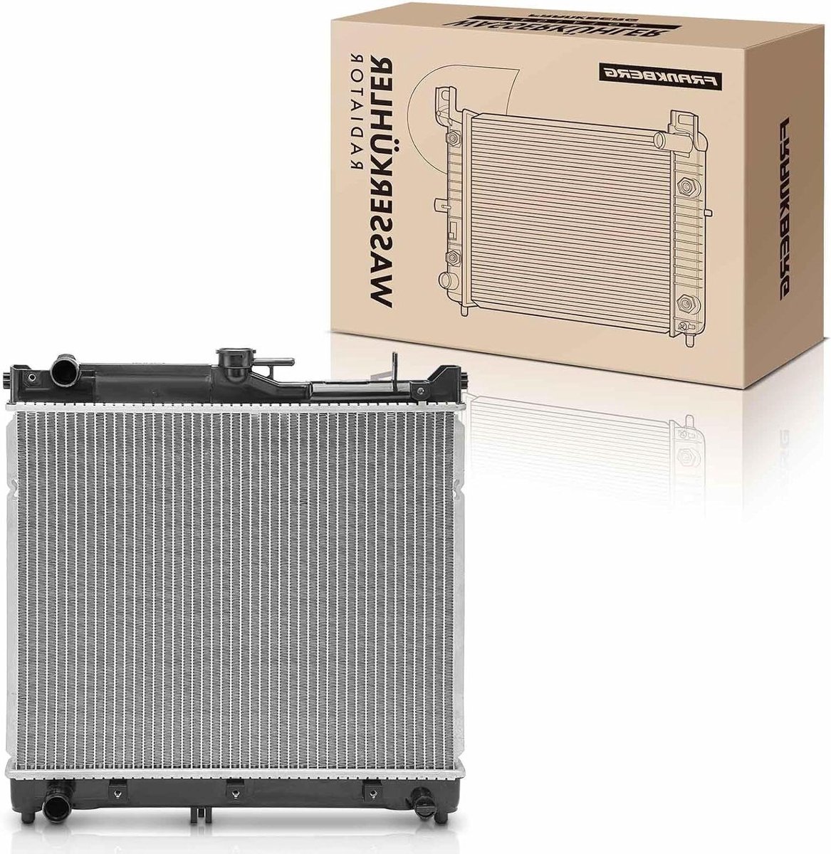 Auto Radiateur - Koeler Motor - Motor Koeling - Handgeschakelde Versnellingsbak - 370mm Netlengte - Zilverkleurig