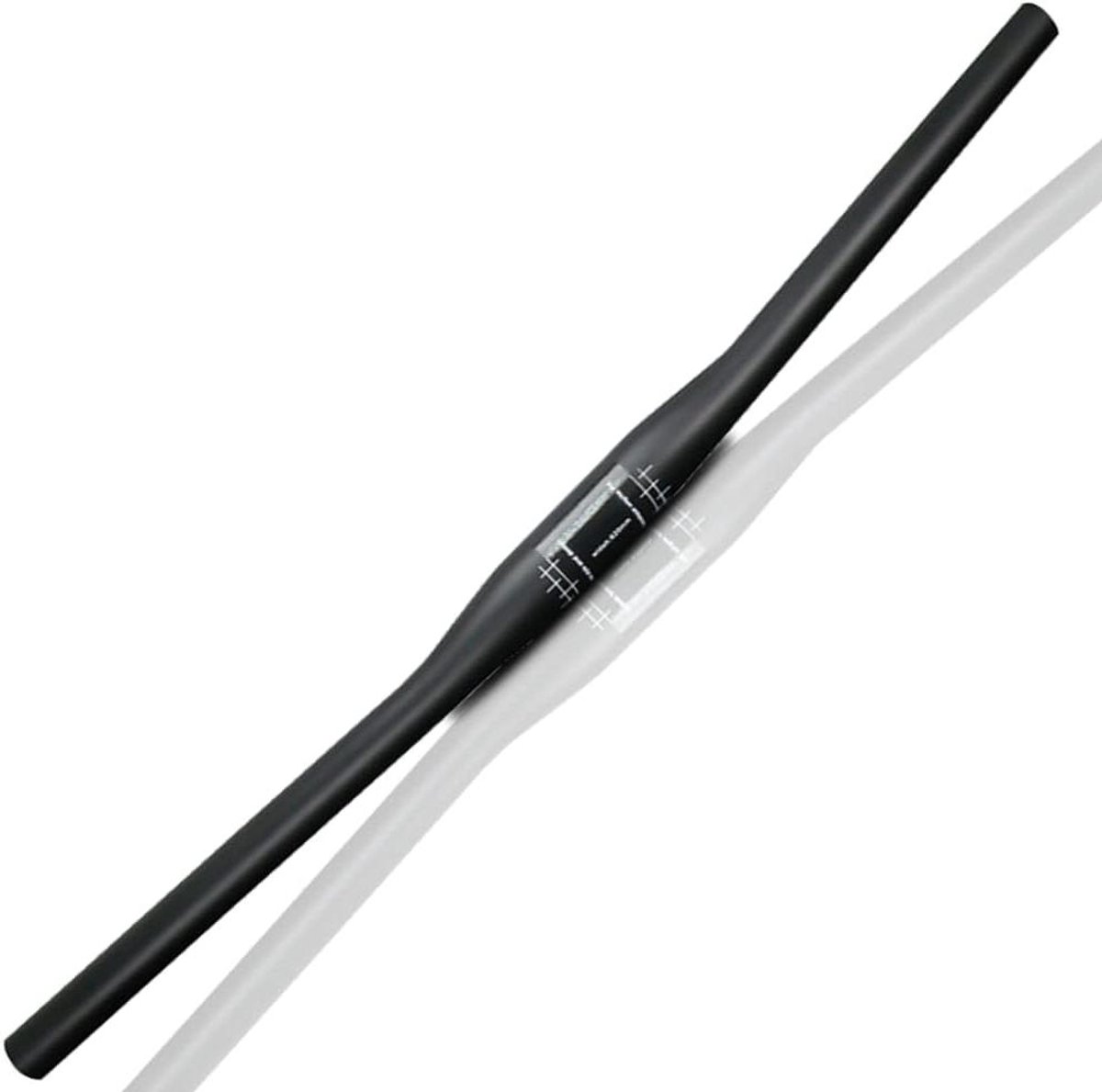 MTB Stuur - Fietsstuur Koolstofvezel - Fietsen - Lichtgewicht Schokbestendig - 720mm - Zwart Mat
