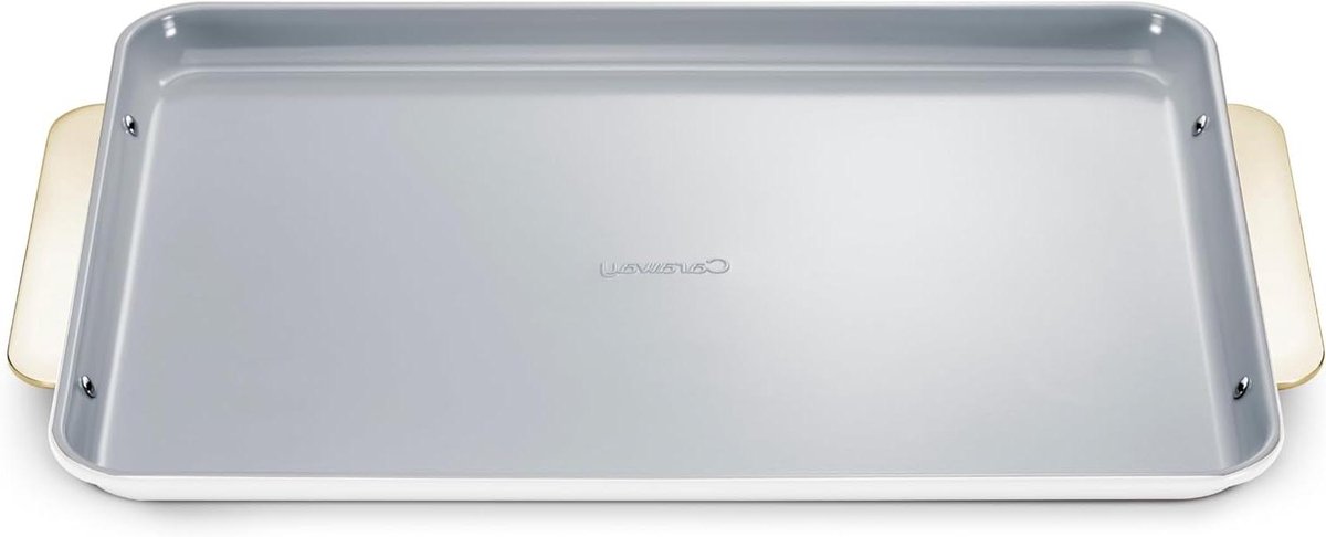 Keramische Bakplaat - Antiaanbak - Bakken en Braden - Niet-toxische Coating - 45x33 cm - Wit