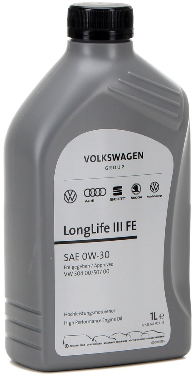 Origineel VW 0W-30 LongLife III FE ( 1L ) Motorolie VW Skoda Audi Seat VW 504 00/507 00
