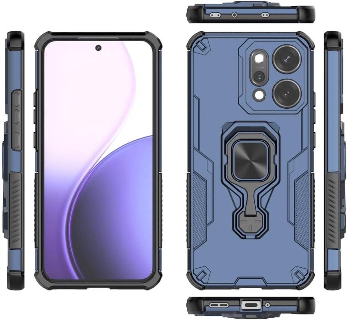 Telefoonhoesje - Beschermhoes Backcover - Dagelijks Gebruik - Dubbele Laag Bescherming - Motorola Edge 70 - Blauw