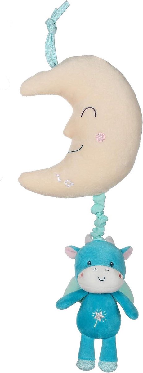 Muziekdoos Draak - Knuffel Pluche - Baby Kalmeren - Zachte Melodie - ca. 32 cm - Groen