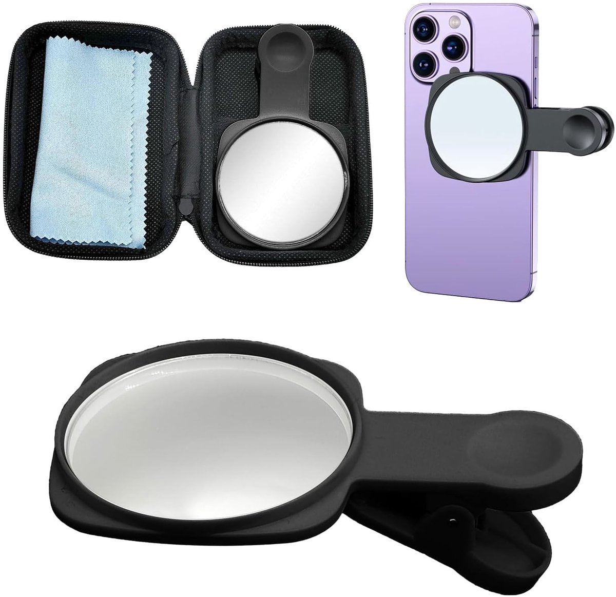 Store_9 - Achtercamera voor mobiele telefoon - Selfiespiegel - Verstelbare reflectiecameraspiegel - Draagbaar - Perfecte selfies - Geschikt voor el...